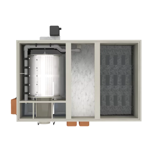 Combi drum 20/25 vijver trommel filter Filtreau - Afbeelding 5