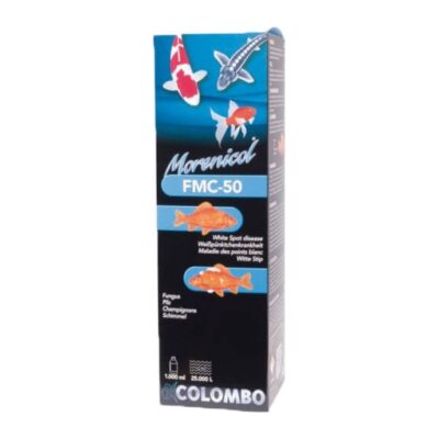 Fles Colombo FMC-50 van 250 ml tegen schimmel en witte stip in de vijver