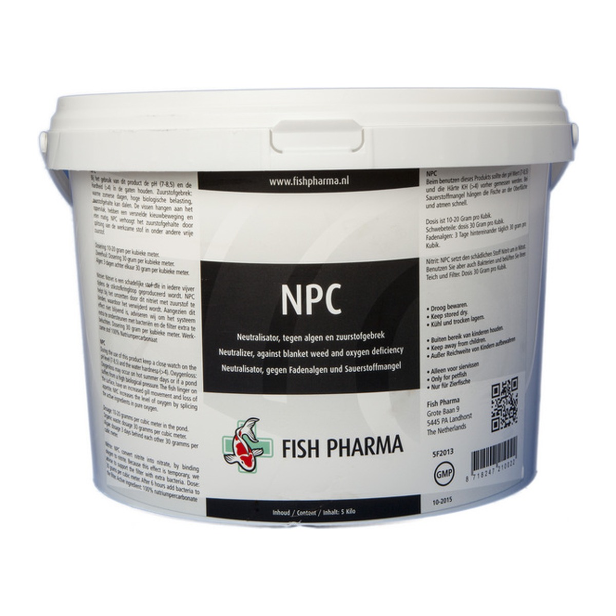 Zak Fish Pharma NPC 5 kg actieve zuurstof tegen draadalg en zuurstofgebrek