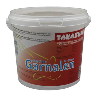 Zak Takazumi Garnalen 2-4 cm van 375 gram gedroogde zoetwatergarnalen voor koi